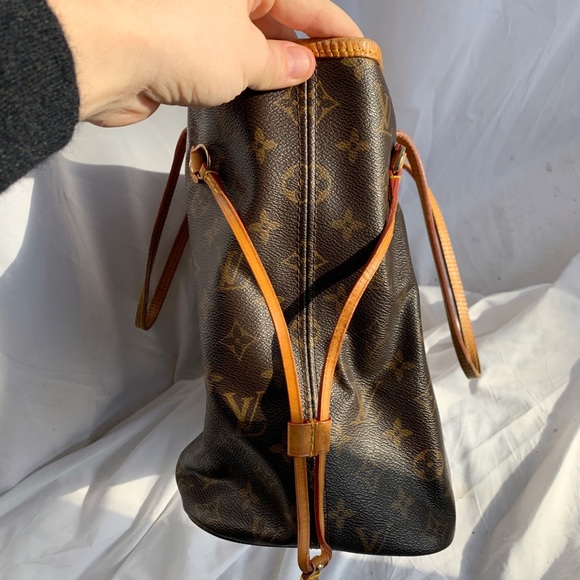 Louis Vuitton Neverfull Canvas Monogram Designer Tote Bag Made In France Y2K - Picture 7 of 17